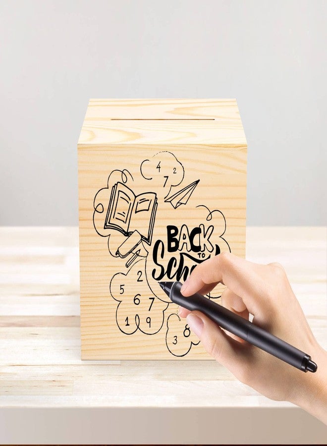HCHANGEN Adults Piggy Bank Creative for Real-Money, Natural Wood Money Box, Can Only Save The Piggy Bank That Cannot be Taken Out (Natural, 4.72inches) - Image 4